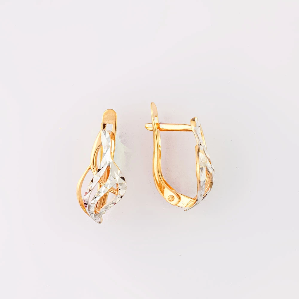 Серьги из красного золота 585 пробы