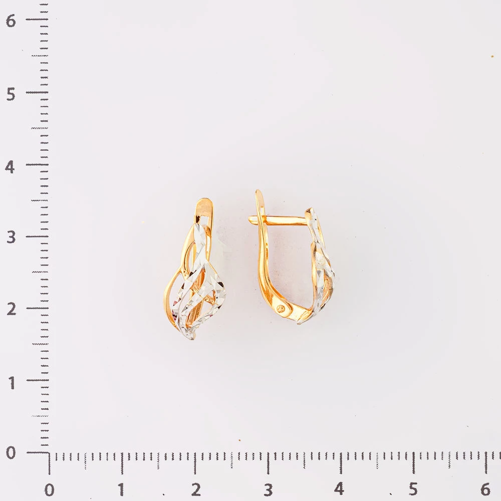 Серьги из красного золота 585 пробы