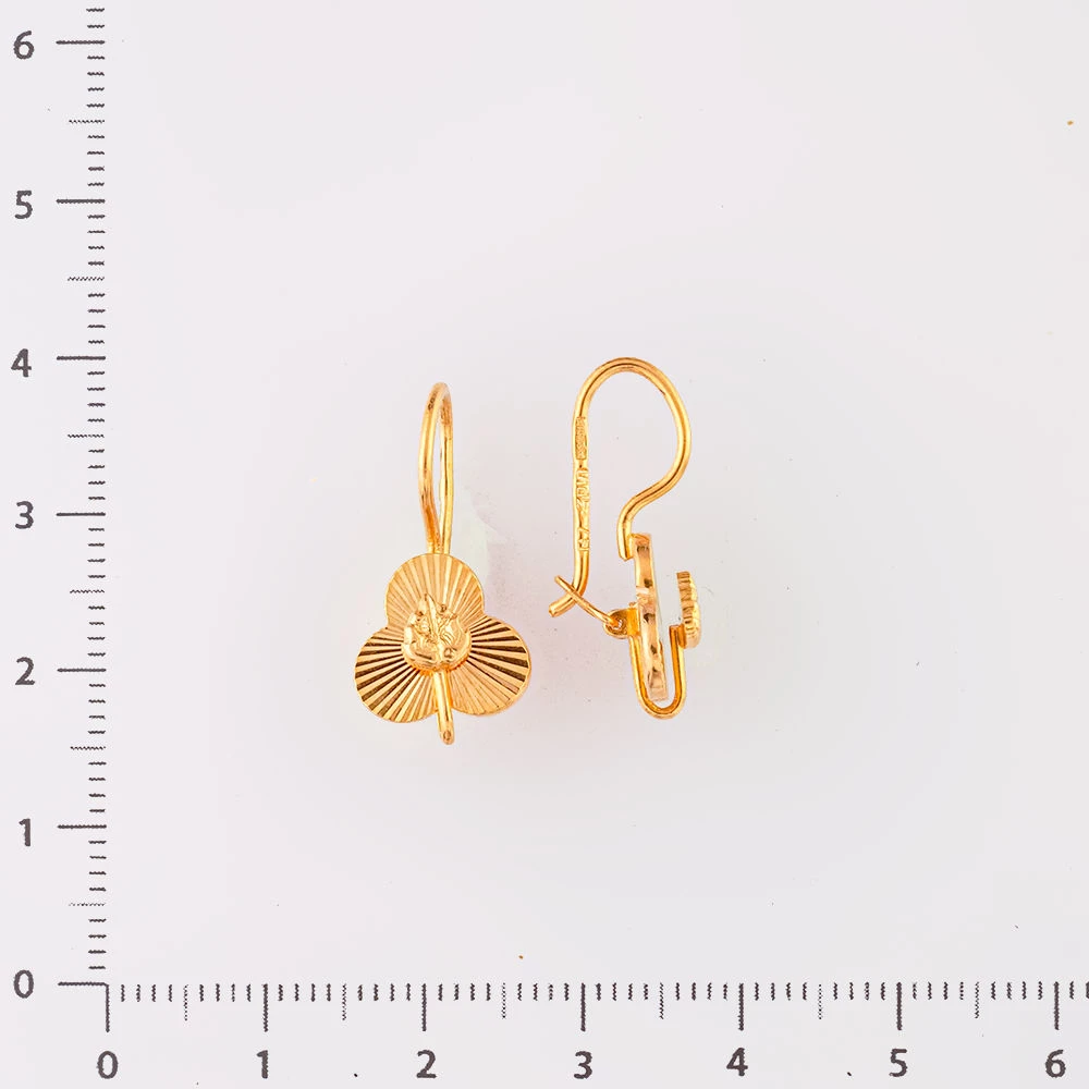 Серьги из красного золота 583 пробы