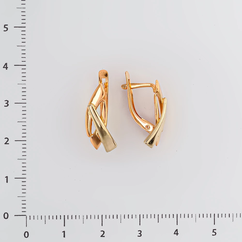 Серьги из красного золота 585 пробы