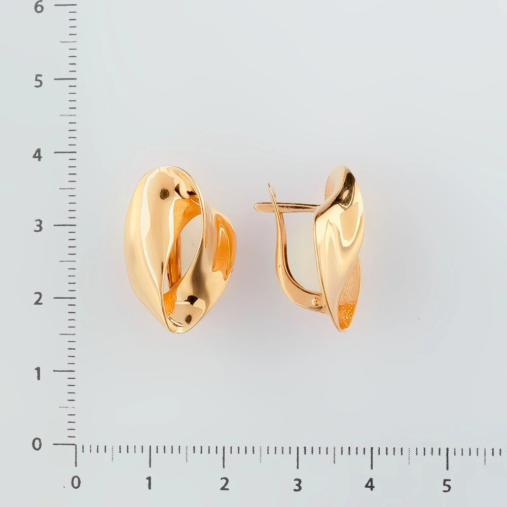 Серьги из красного золота 585 пробы