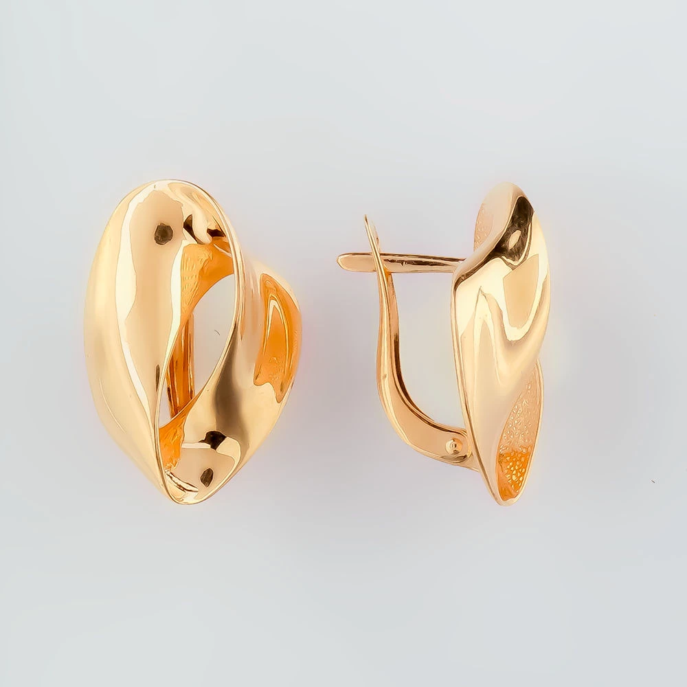 Серьги из красного золота 585 пробы