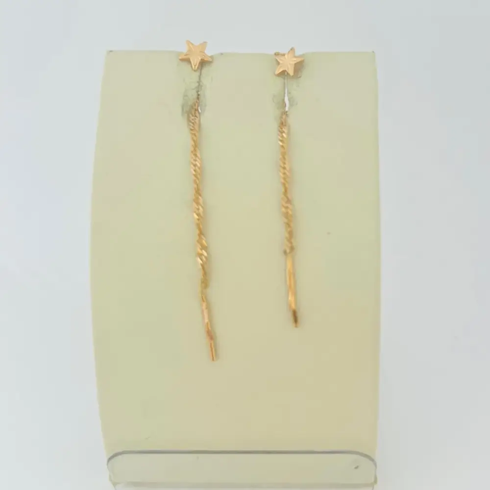 Серьги из красного золота 585 пробы