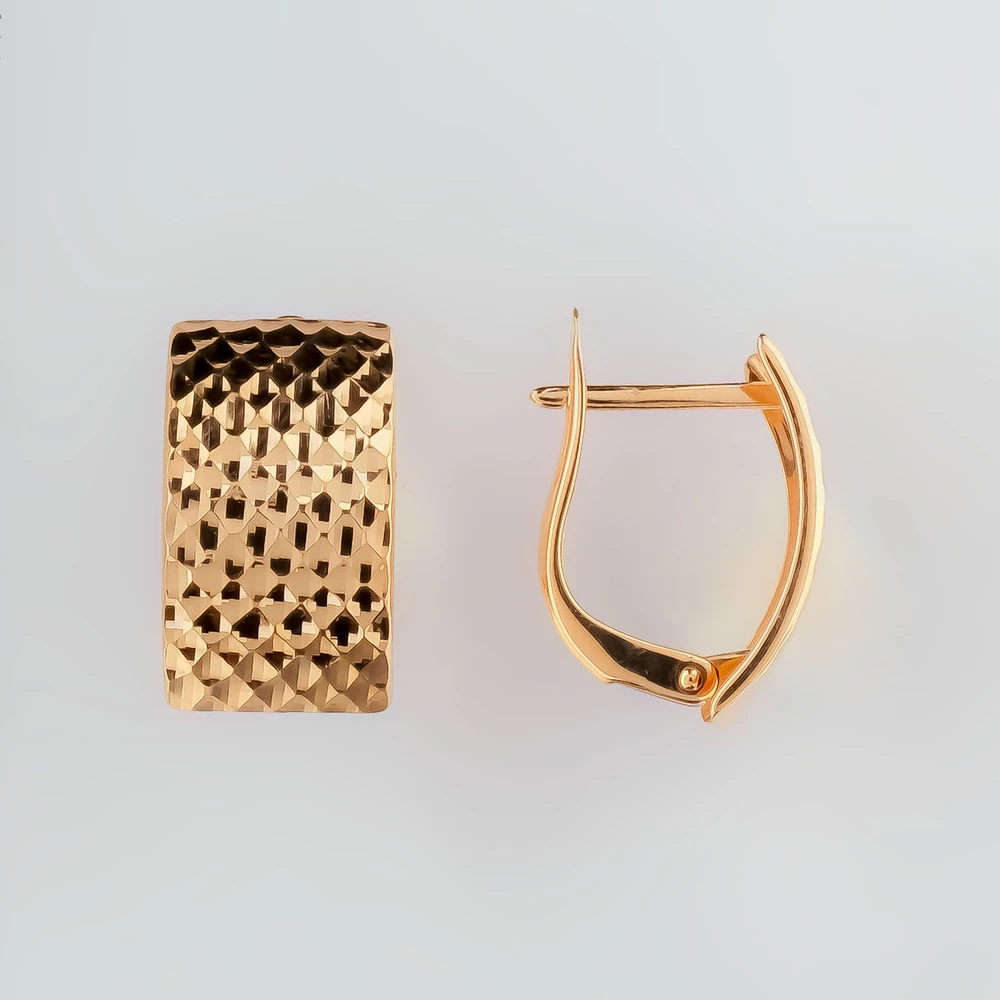 Серьги из красного золота 585 пробы