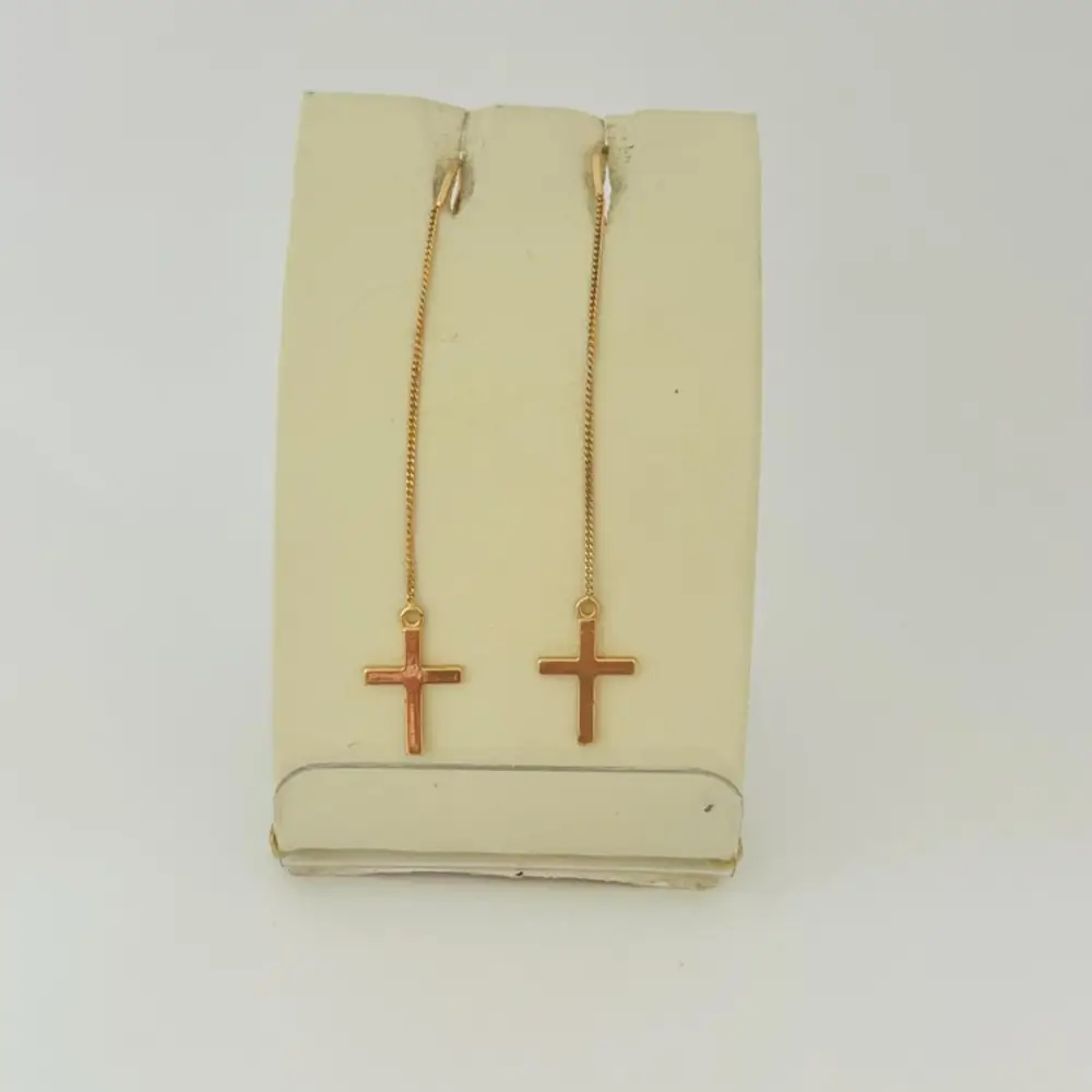Серьги из красного золота 585 пробы