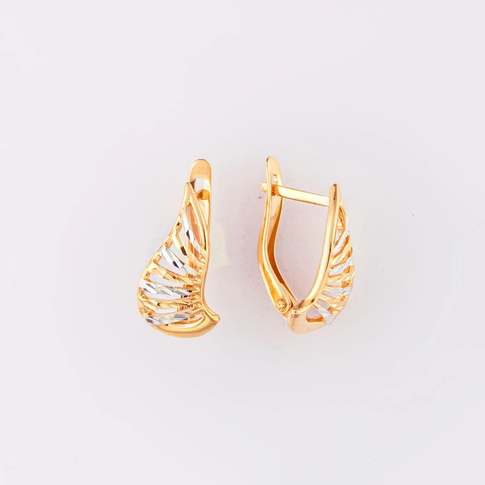 Серьги из красного золота 585 пробы