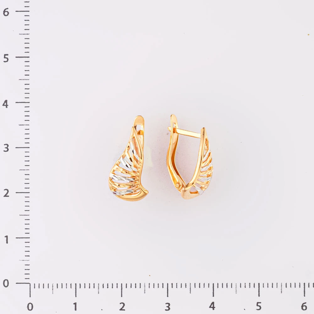 Серьги из красного золота 585 пробы