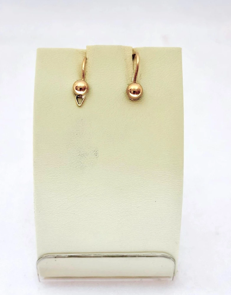 Серьги из красного золота 583 пробы