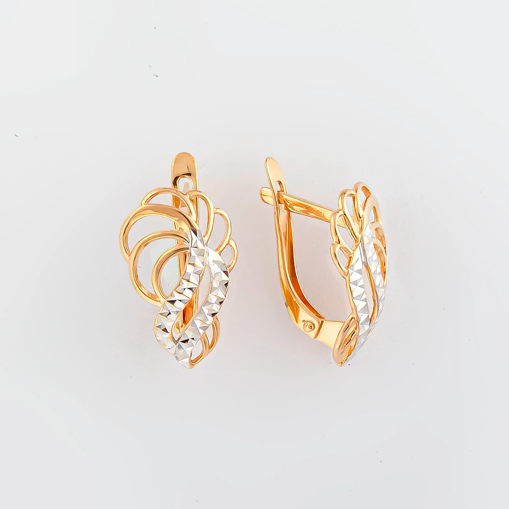 Серьги из красного золота 585 пробы