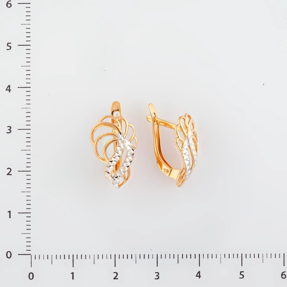 Серьги из красного золота 585 пробы