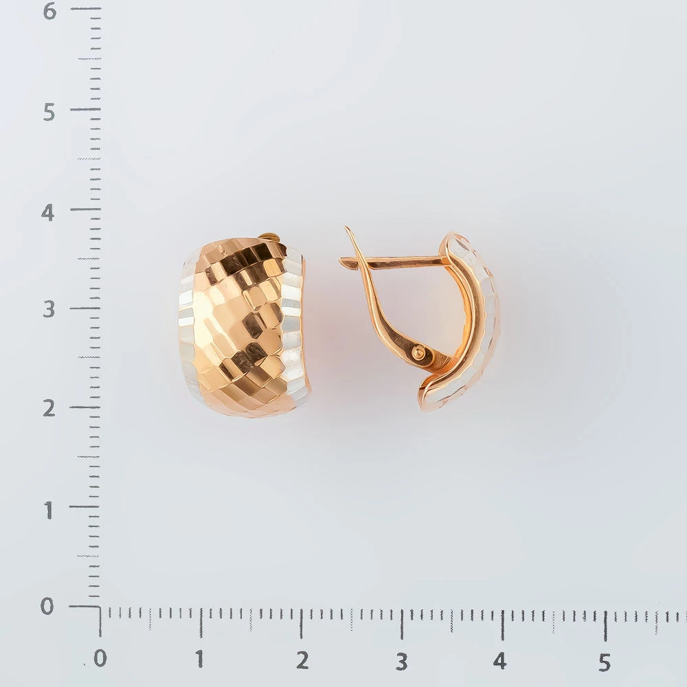 Серьги из красного золота 585 пробы