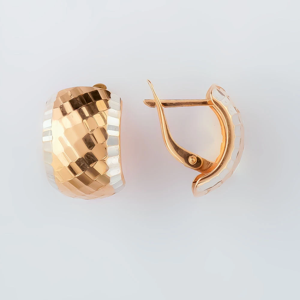 Серьги из красного золота 585 пробы