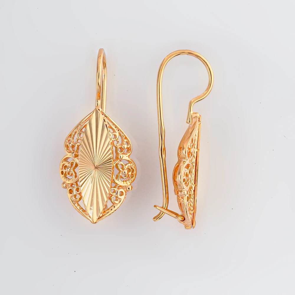 Серьги из красного золота 585 пробы