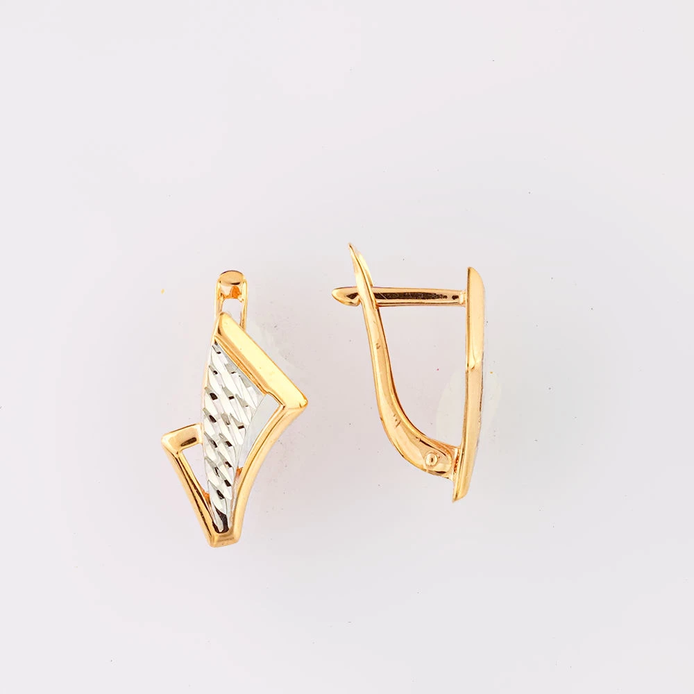 Серьги из красного золота 585 пробы