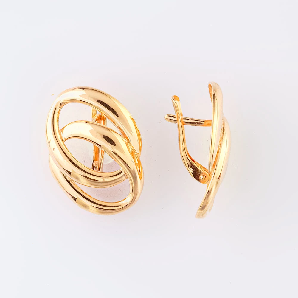 Серьги из красного золота 585 пробы