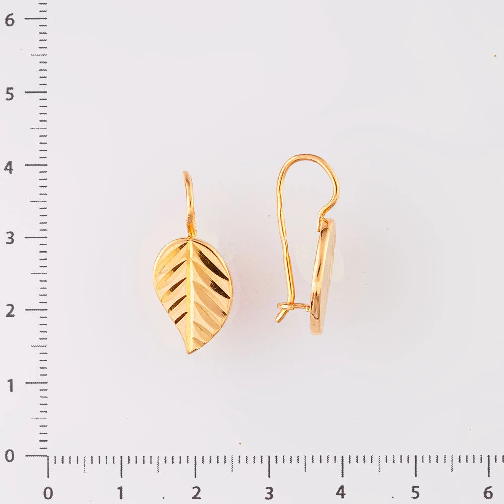 Серьги из красного золота 583 пробы