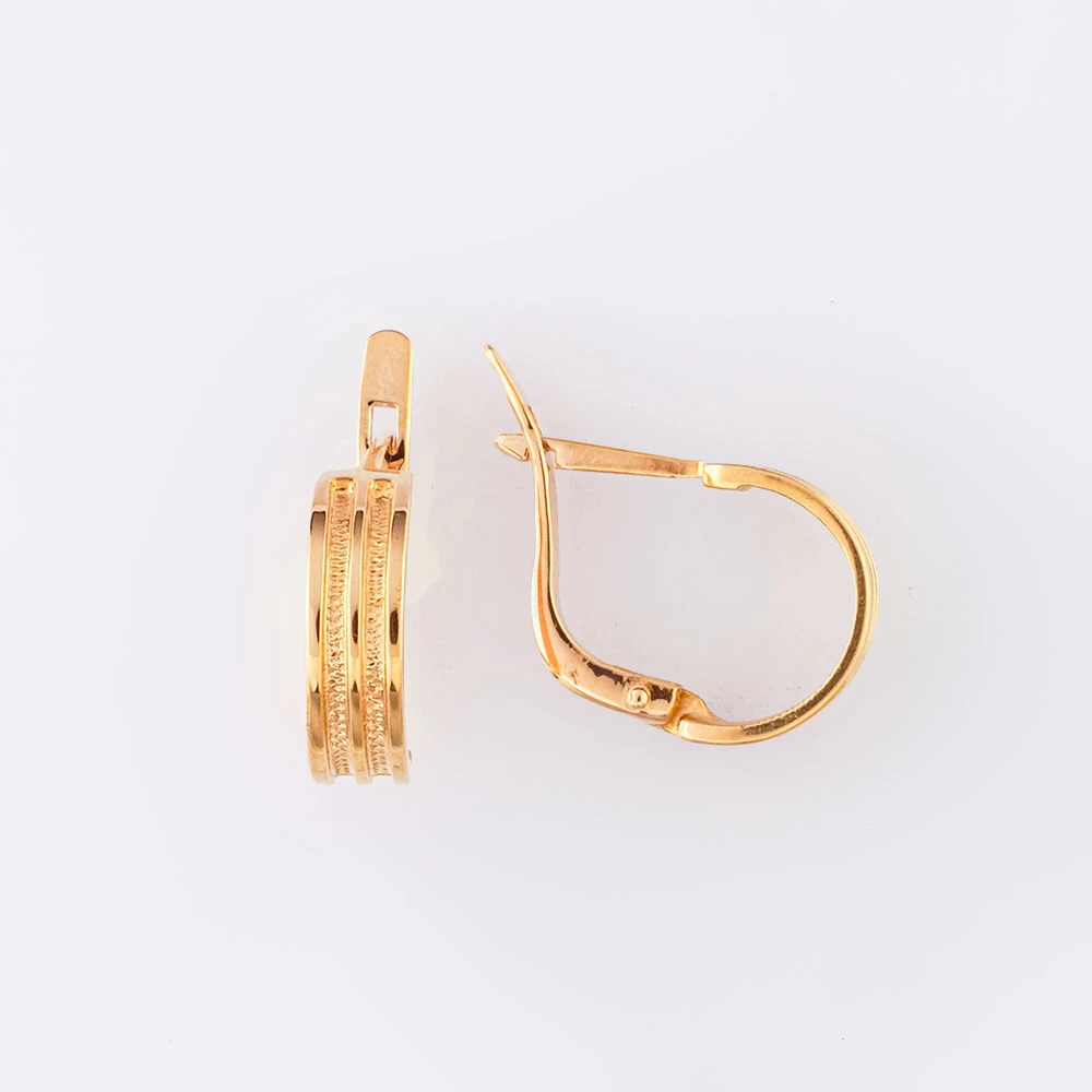 Серьги из красного золота 583 пробы