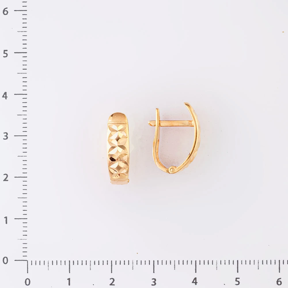 Серьги из красного золота 585 пробы