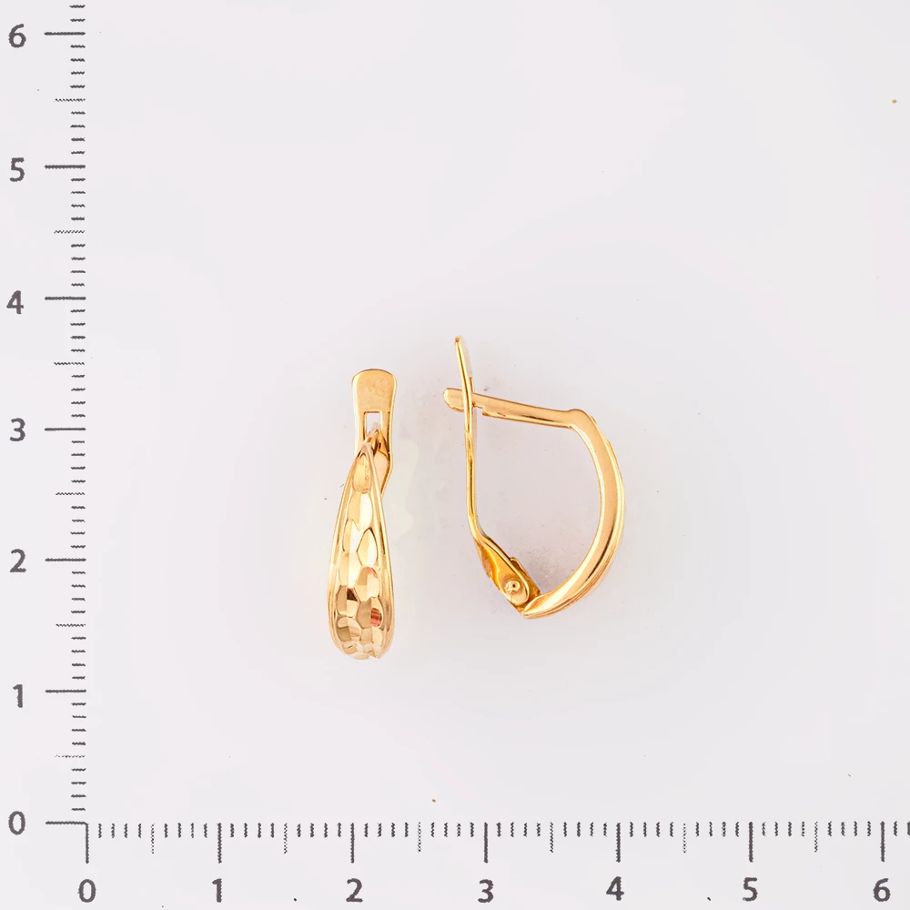 Серьги из красного золота 585 пробы