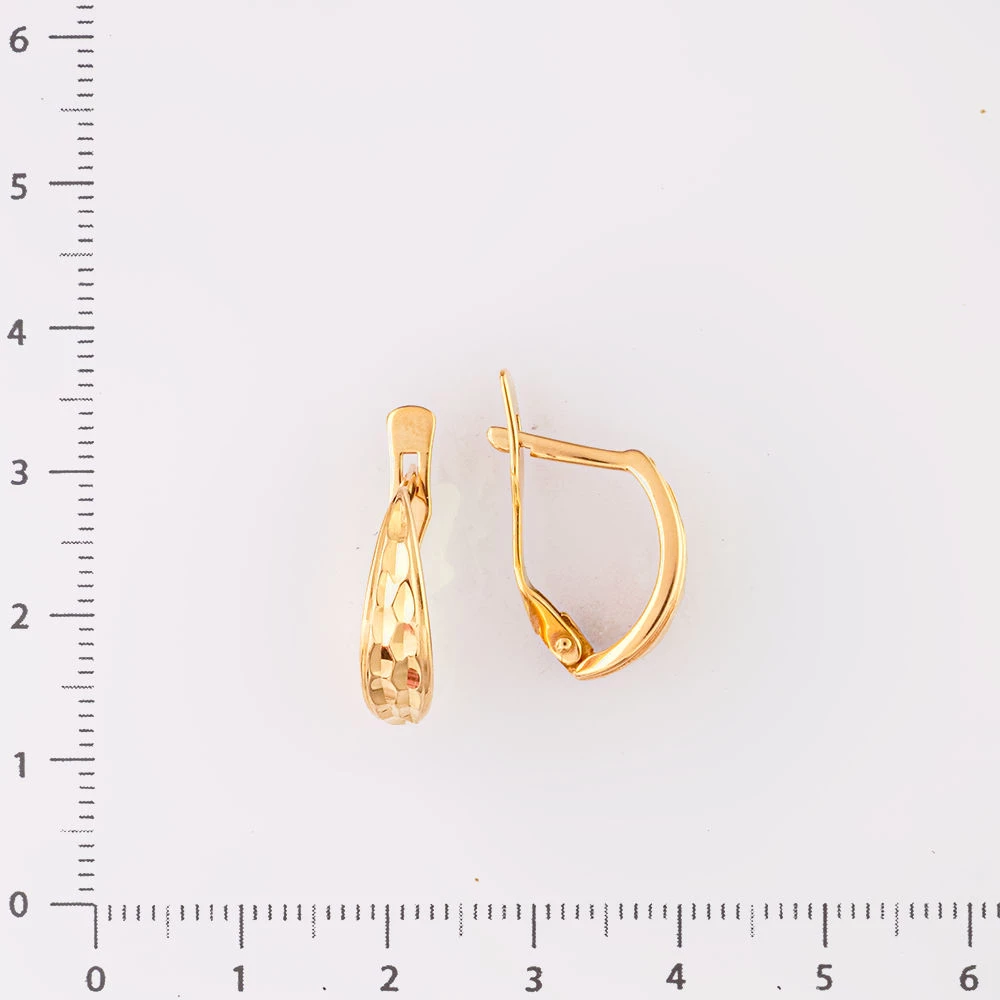 Серьги из красного золота 585 пробы