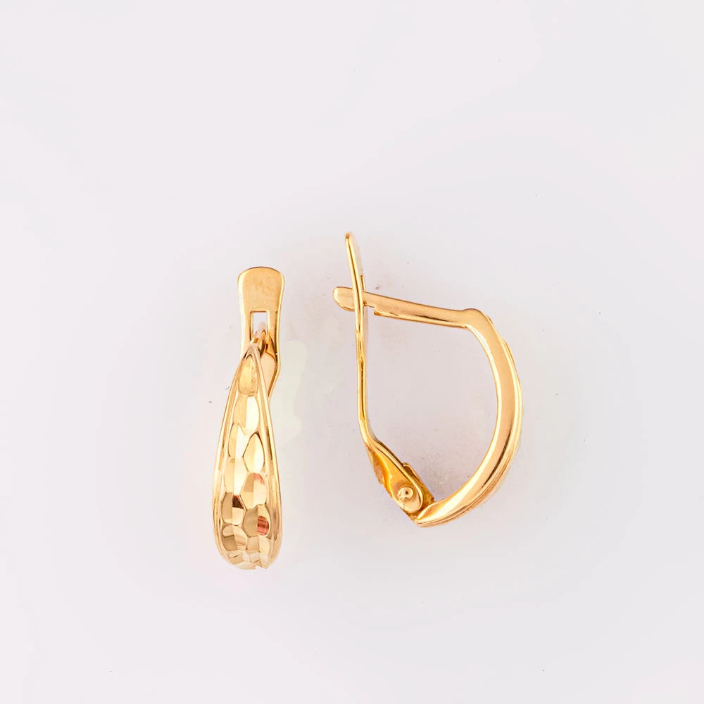 Серьги из красного золота 585 пробы