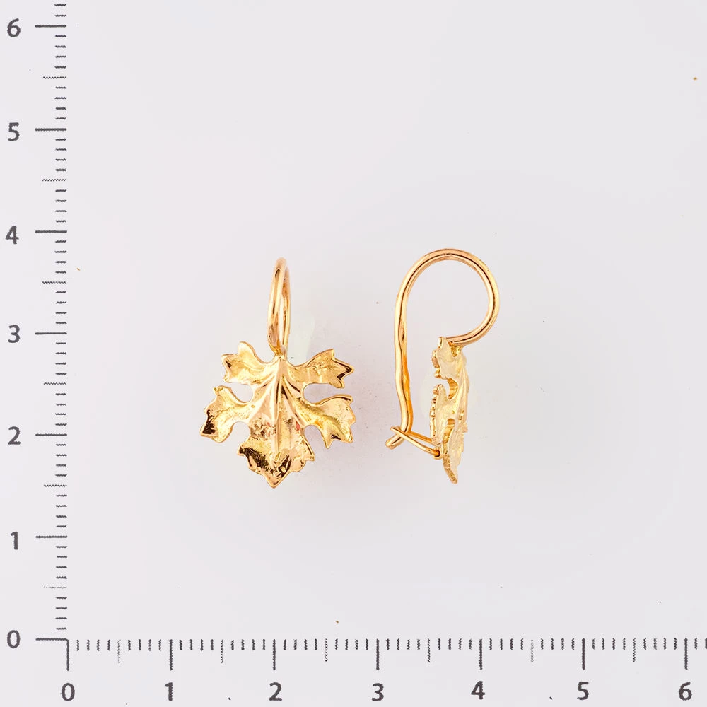Серьги из красного золота 583 пробы