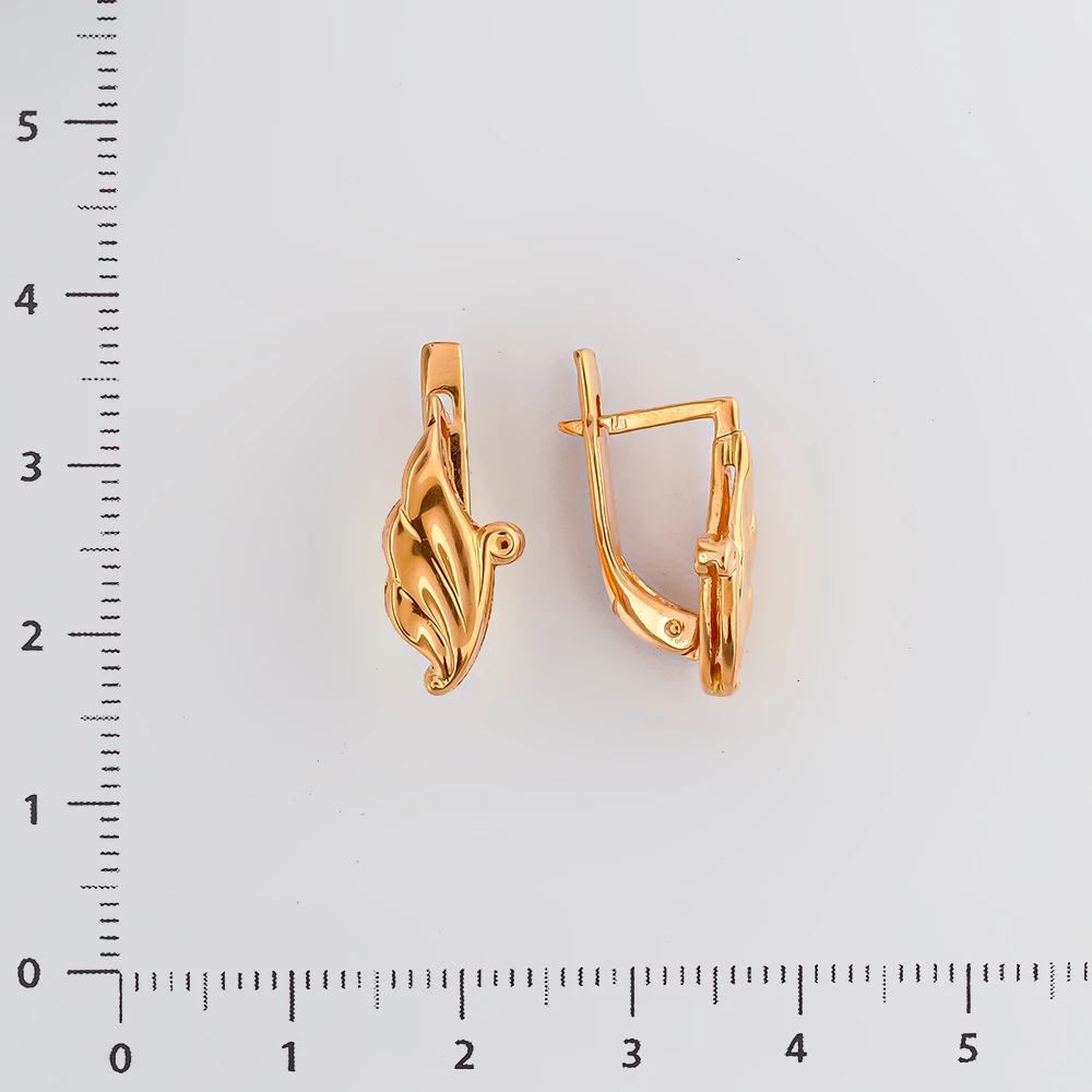 Серьги из красного золота 583 пробы