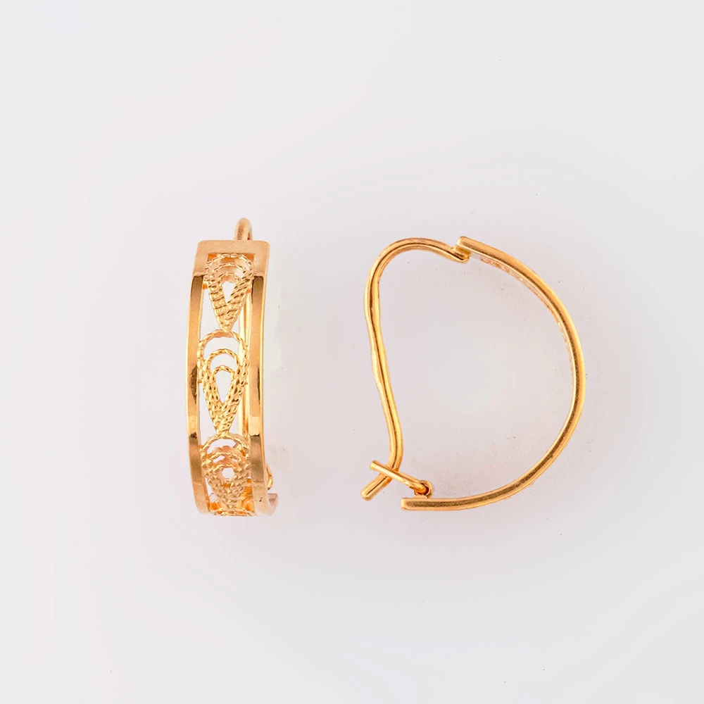 Серьги из красного золота 585 пробы