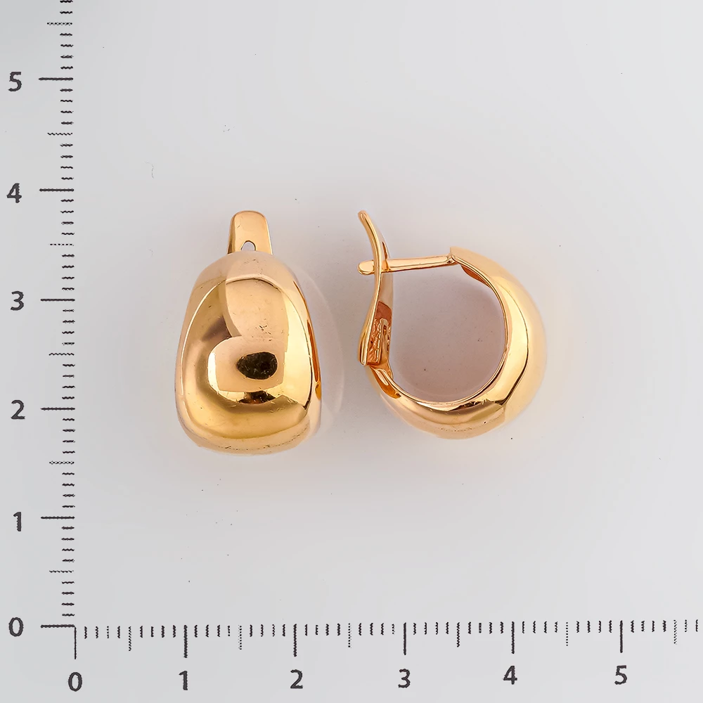 Серьги из красного золота 585 пробы