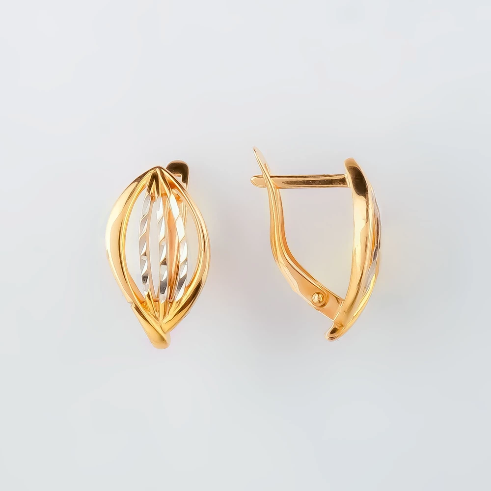 Серьги из красного золота 585 пробы