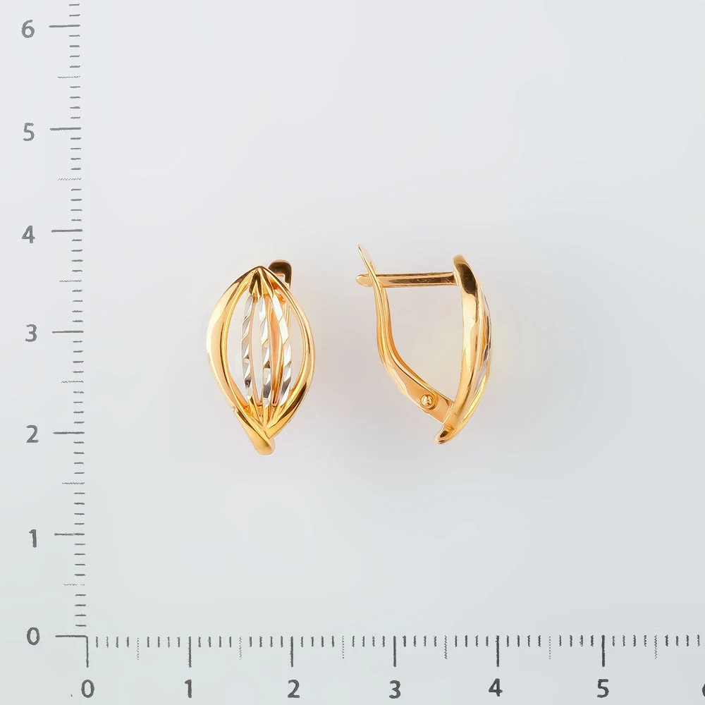 Серьги из красного золота 585 пробы