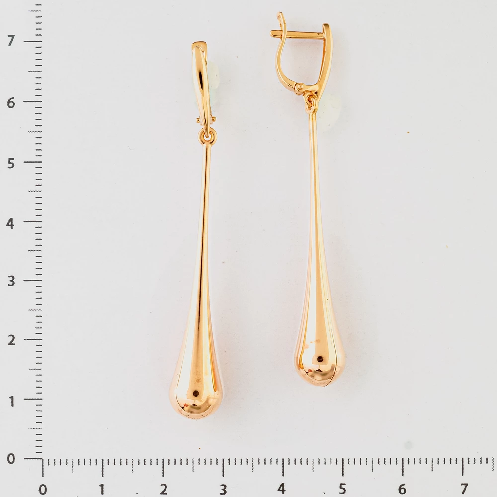 Серьги из красного золота 585 пробы