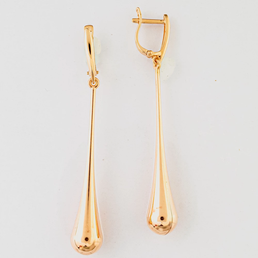 Серьги из красного золота 585 пробы