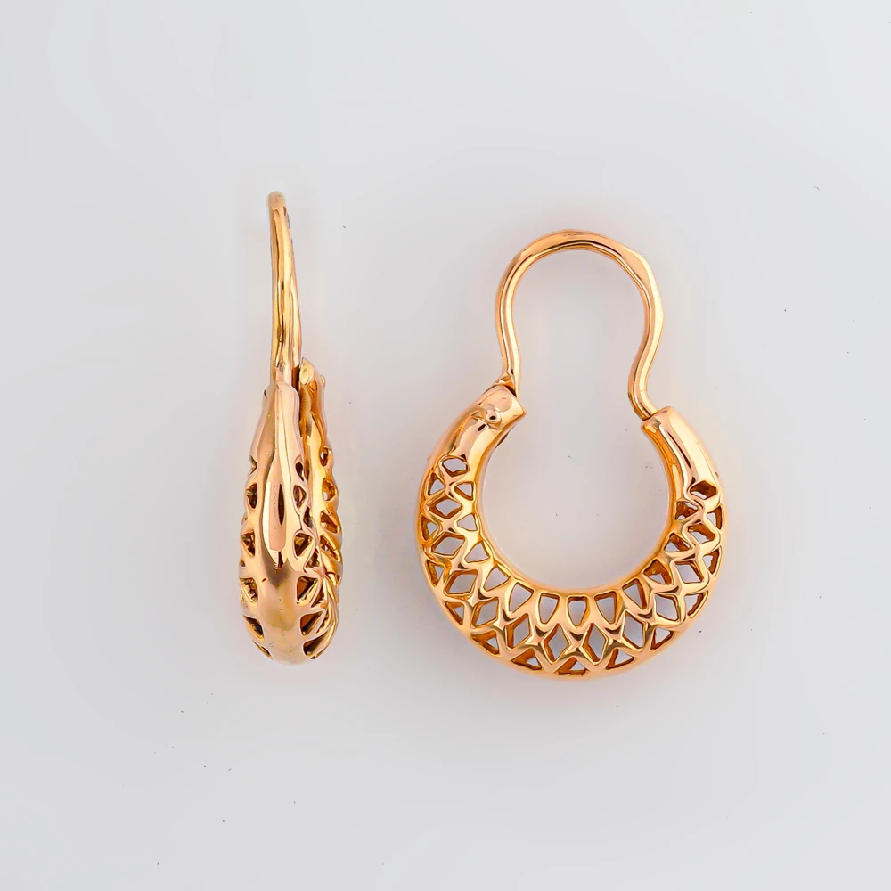 Серьги из красного золота 583 пробы