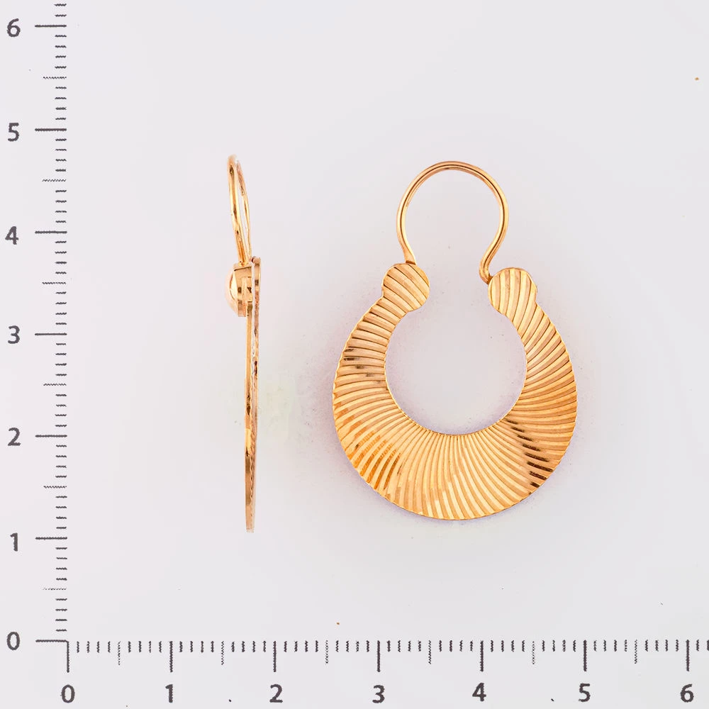 Серьги из красного золота 583 пробы