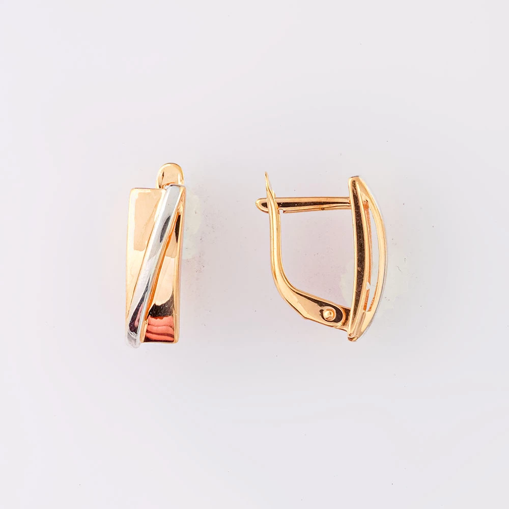 Серьги из красного золота 585 пробы