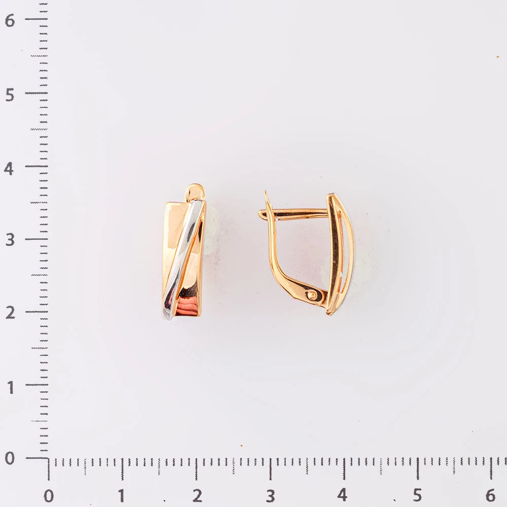 Серьги из красного золота 585 пробы