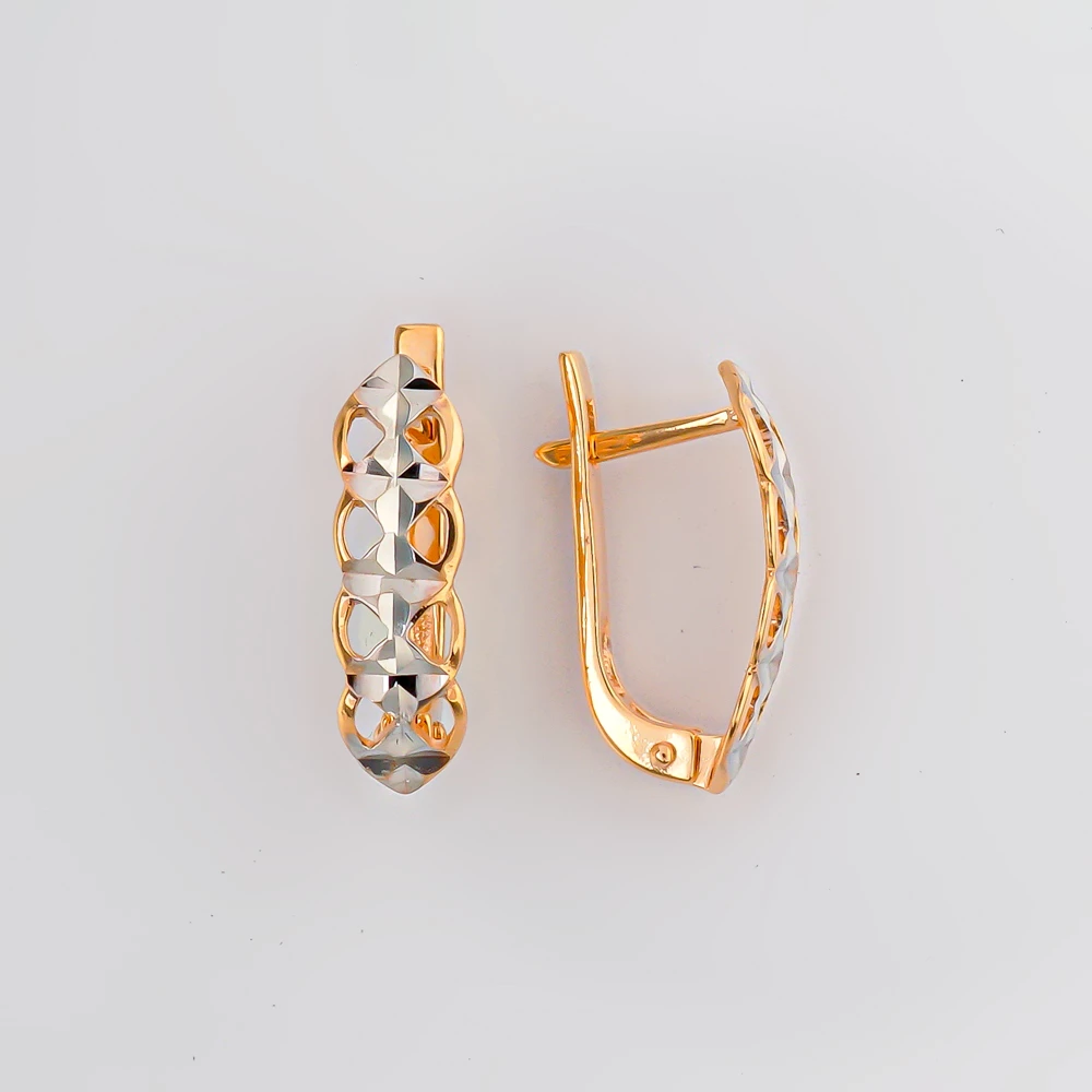 Серьги из красного золота 585 пробы
