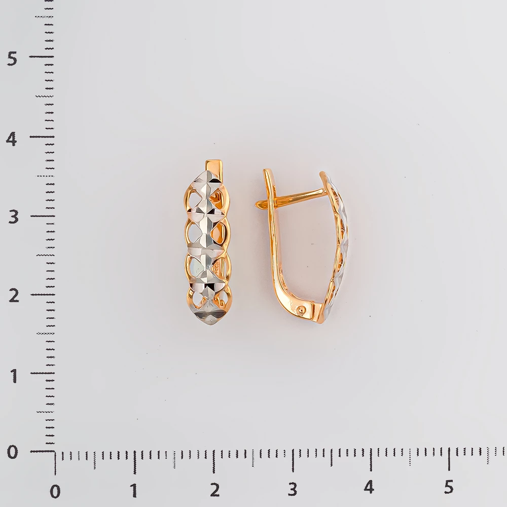 Серьги из красного золота 585 пробы
