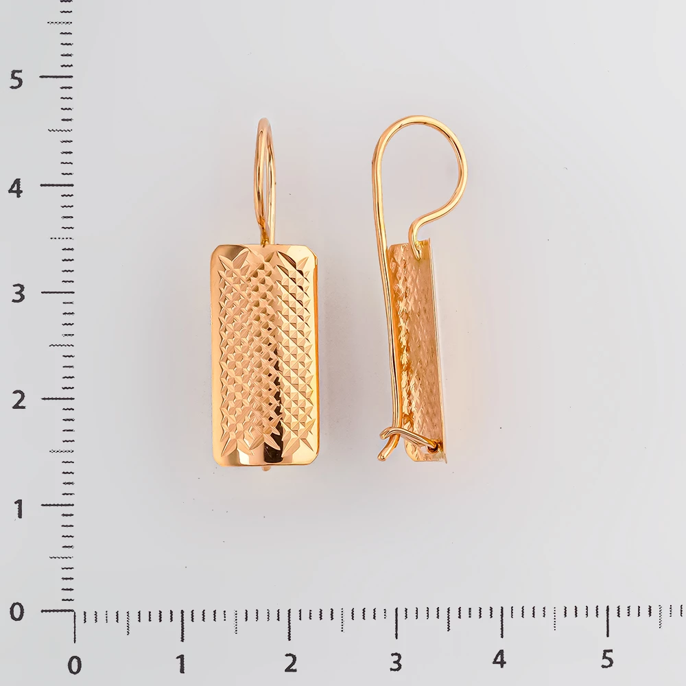 Серьги из красного золота 585 пробы