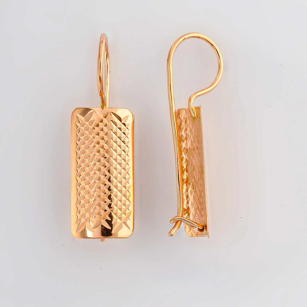 Серьги из красного золота 585 пробы