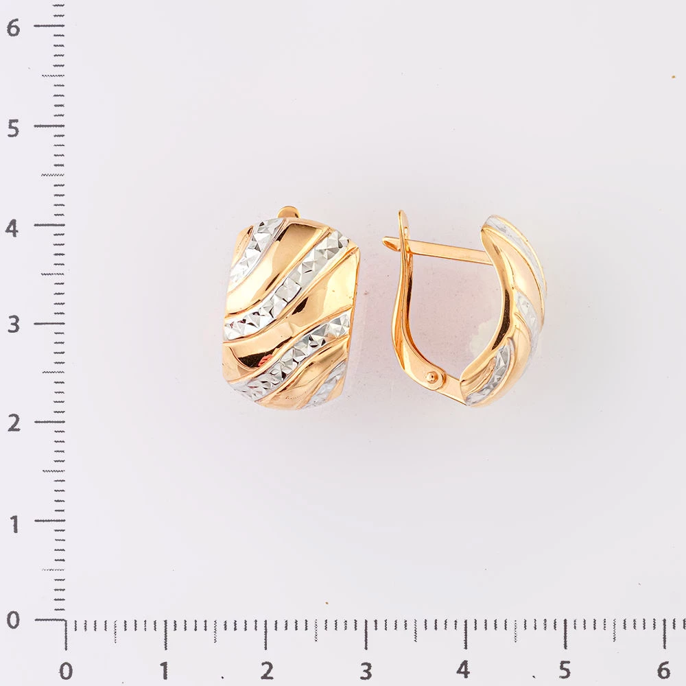 Серьги из красного золота 585 пробы