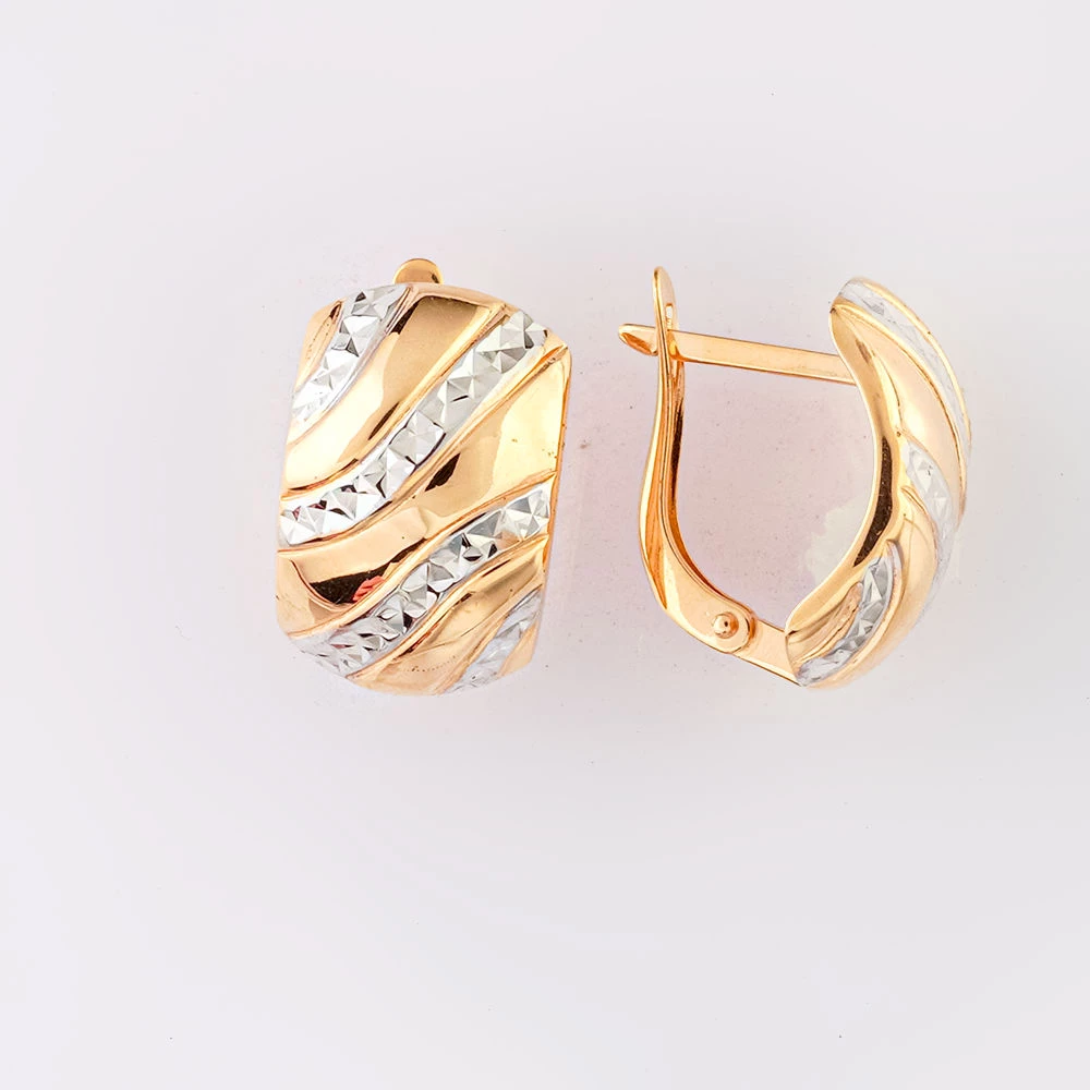 Серьги из красного золота 585 пробы