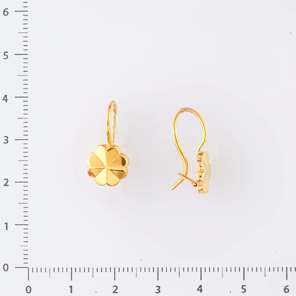 Серьги из красного золота 583 пробы