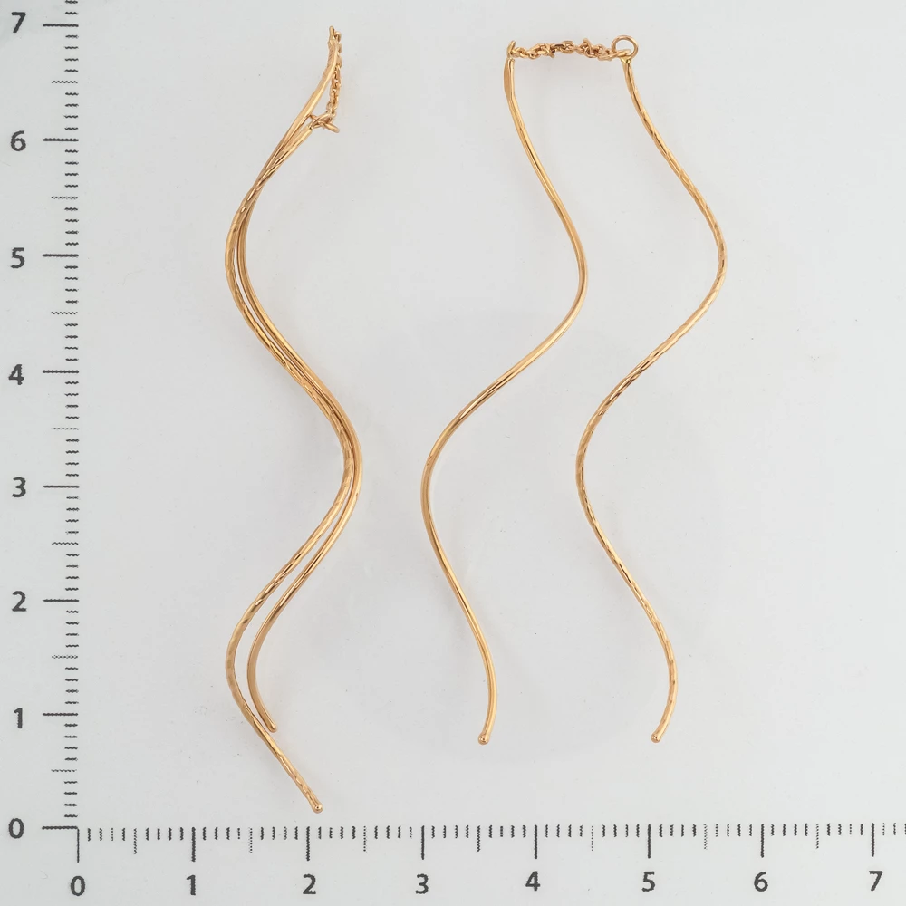 Серьги из красного золота 585 пробы