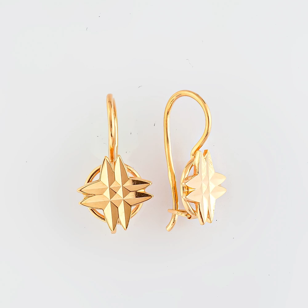 Серьги из красного золота 583 пробы