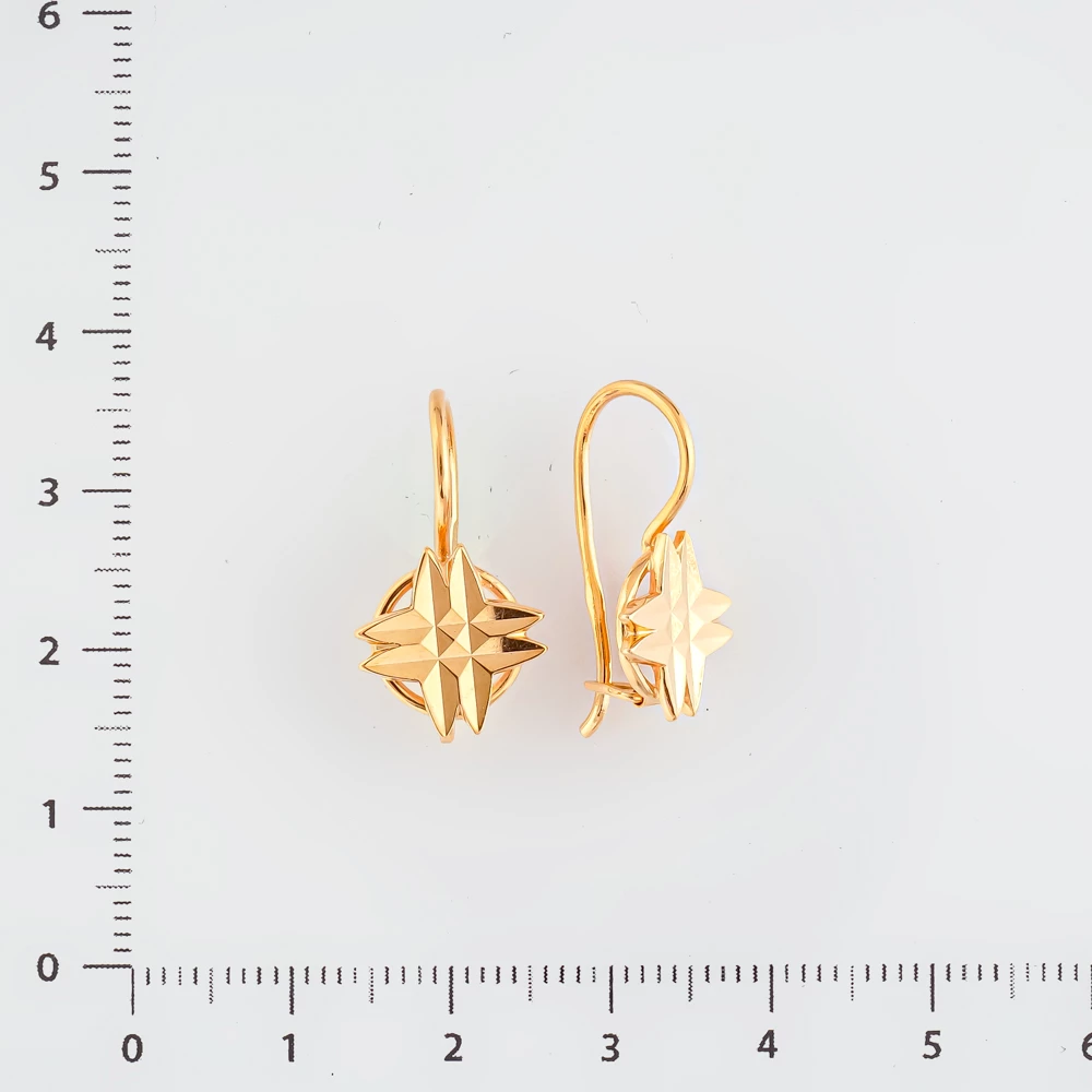Серьги из красного золота 583 пробы