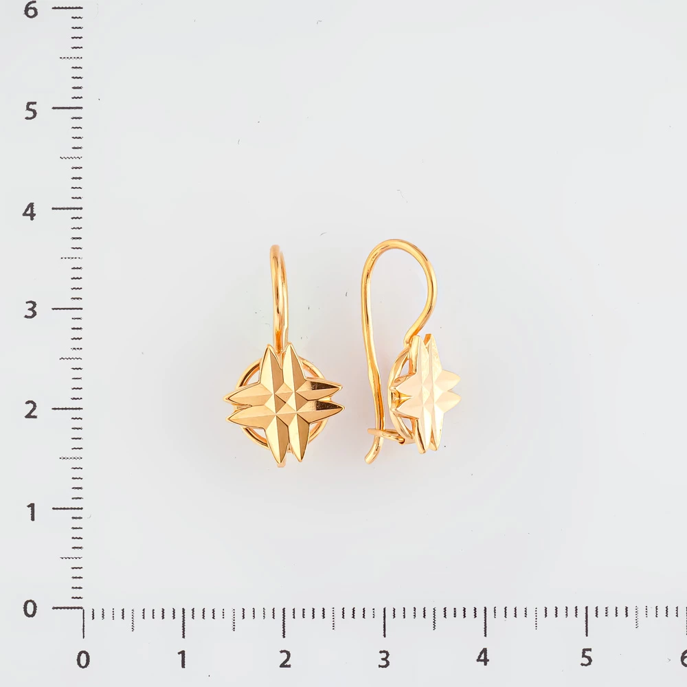 Серьги из красного золота 583 пробы
