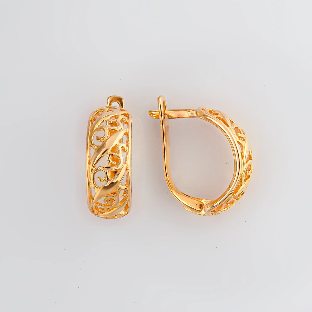 Серьги из красного золота 585 пробы