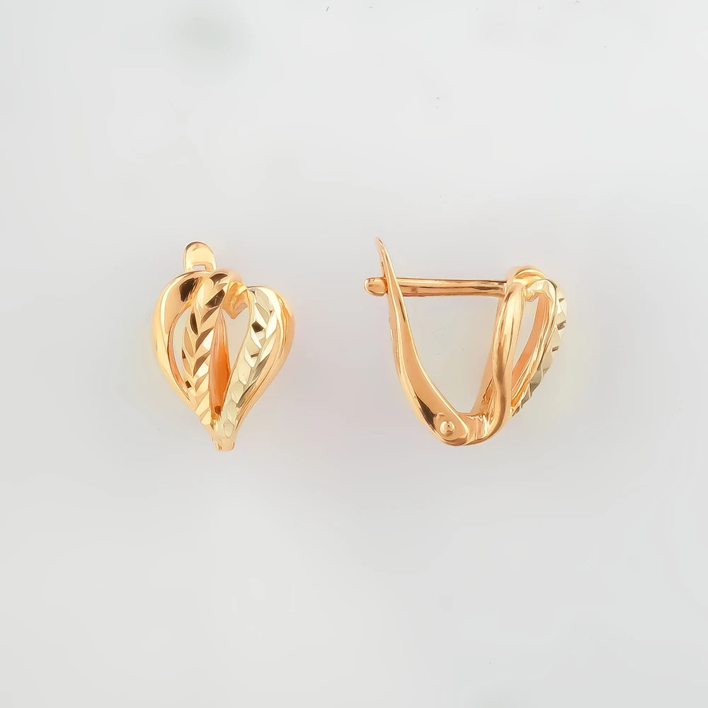 Серьги из красного золота 585 пробы